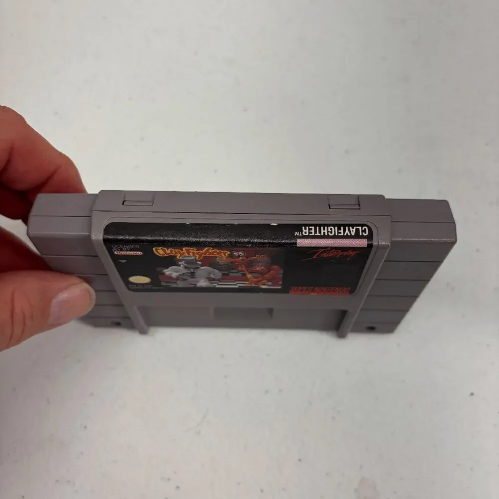 Vintage ClayFighter Super Nintendo SNES Game Cartridge‎ 90s Interplay Tested